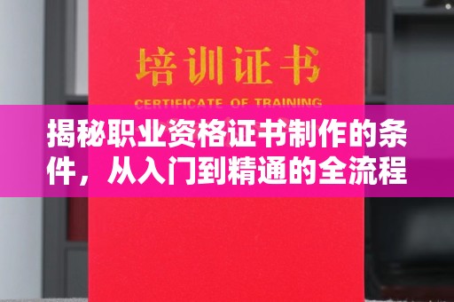 田林揭秘职业资格证书制作的条件，从入门到精通的全流程解析