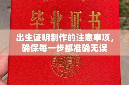 田林出生证明制作的注意事项，确保每一步都准确无误